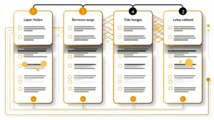 Four-layer content architecture for CRO keyword strategy from service pages to proof content with internal linking